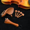 Professionelles Geigenzubehör 1 Satz 4/4 Violine Geiger Jujube Holz Zubehör Teile Armaturen Saitenhalter + Stimmwirbel + Stachel + Kinnhalter