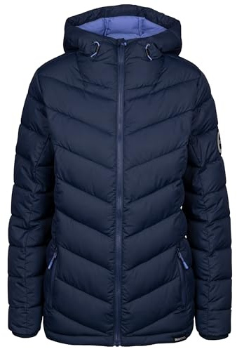 DLX Womens hooded Padded Eco Jacket Zip Pockets Tonya
