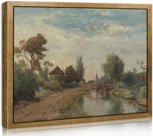 TOARTi Leinwand Bilder mit Rahmen,30x40cm Vintage Wandbilder,Klassisch Wand Deko Wohnzimmer Schlafzimmer Badezimmer Küche, Bauernhaus Zimmer Deko Aesthetic, Blumen Painting