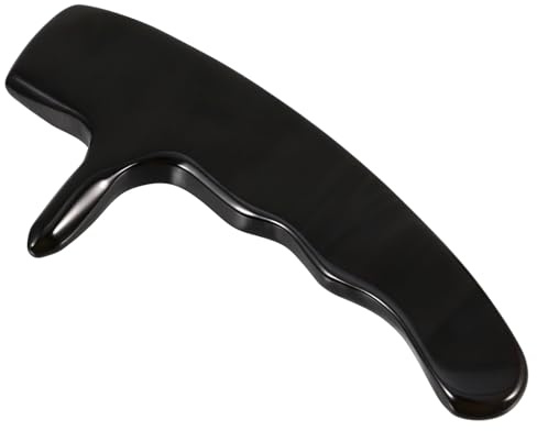 IWOWHERO 1stück Horn Massagegerät Aus Büffelhorn Tragbarer Fußmassager Multifunktionale Gua Sha Platte Für Massage Und Schmerzlinderung Sanfte Anwendung Für Hause Oder Unterwegs