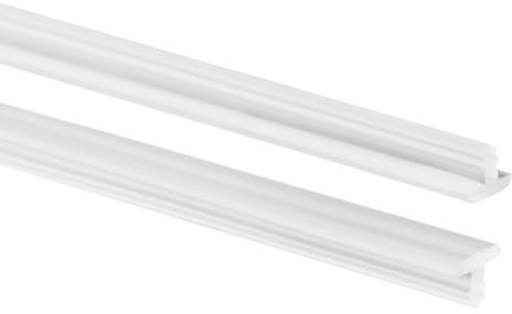 Quest Rutschhemmendes Treppenprofil für Treppenstufenrillen, PVC, Rutschschutz für Treppen, Rollenlänge: 25m (Transparent, 4,5 mm)