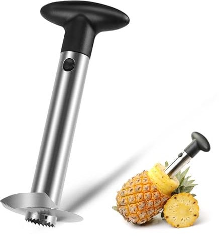 Ananas-Schneider Ananas Schäler aus Edelstahl Ananasschneider und Entkerner Werkzeug Ananas Corer mit scharfer Klinge für einfaches Entfernen des Kerns von Zulay