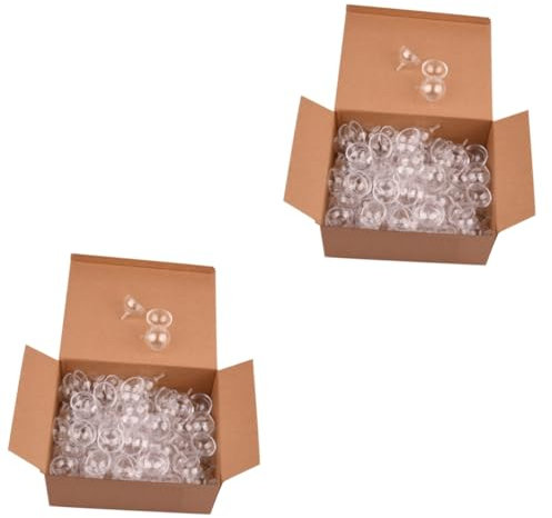 NUOBESTY 2sets Hollow Truffle Wrapping Balls Decorative Cups Hollow Wrapper Balls for Decor 100pcs*2