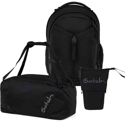 Satch Match Pencil Slider Edition Schulrucksack Set 3tlg. inkl. Sporttasche (Blackjack)