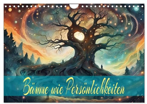Bäume wie Persönlichkeiten (Wandkalender 2026 DIN A4 quer), CALVENDO Monatskalender: Zeit-verzerrten Baumporträts, mit KI erstellt. (CALVENDO Natur)