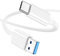Cavo USB Type-C 3.2 Gen2 1M, Cavo USB C iphone 16/15, USB A a USB C Cavo 10Gbps Trasferimento Dati 3.1A Ricarica Rapida Nylon per iPhone 15/16 Pro/Pro Max/iPad Pro/Air, Samsung S24/S23,Xiaomi - Bianco