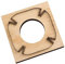 Troquel de corte de cuero de metal para placa de cuero, molde de bandeja para hacer bricolaje, plantilla de perforación de 5.31 pulgadas