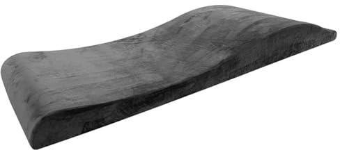 Wimpern Matratze,Salon-Schaumstoffauflage,Gebogene Matratze Wave,Waves Lashes Matratze Ergonomisch Gebogene Beauty Lash Bed mit abnehmbarem Bezug für Spa-Massage und Schönheitssalon(Color:grau)