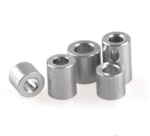 Lot de 10 joints de bague en aluminium - Rondelles plates M6 M8 M10 et entretoises creuses rondes sans filetage(M8 10PCS T 10mm)