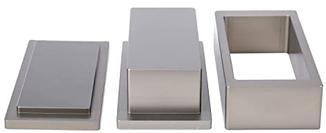 Rosin Pre Press Mould -2x4 Inches Rectanglular Pure Aluminium Pre-Pressing Plate for DIY Solventless Extraction