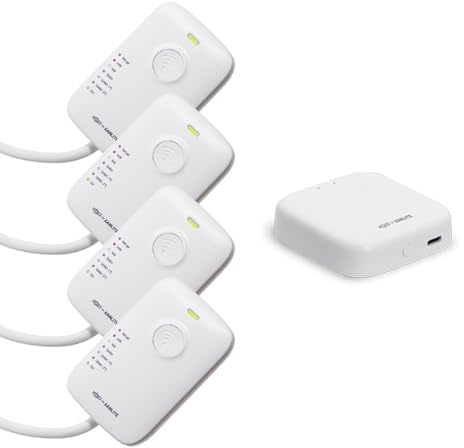 Xanlite - Pack Chauffage Connecté - Passerelle + 4 Boîtiers de Pilotage pour Radiateurs Électriques avec Fil Pilote - Contrôle Intelligent - avec Application - Blanc