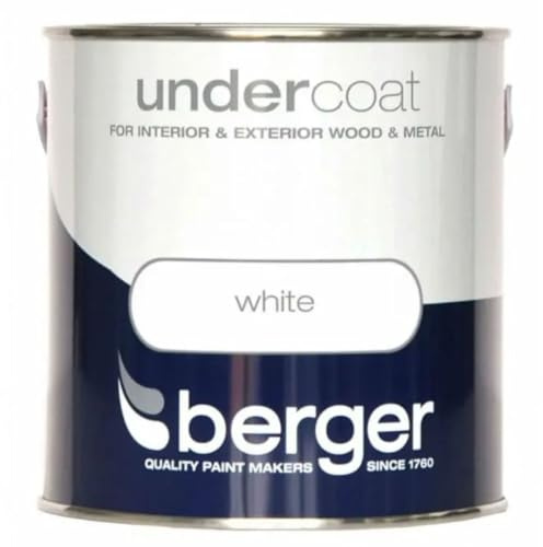 DRW White Undercoat Paint 750ml | Interior and Exterior Undercoat for Wood and Metal | Base Coat for Gloss Satin and Eggshell Paint | Trim Paint for Doors Skirting Boards and Window Frames