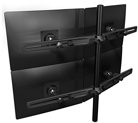 Dataflex 313 ViewMaster M3 Monitorarm (Tragkraft max. 4X 12kg, bis 61 cm (24 Zoll) Bildschirmdiagonale, VESA: MIS-D 75x75/100x100mm kompatibel) anthrazit