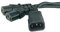 kenable IEC Mains Splitter Cable C14 Plug to 2 x C13 Socket Y Lead 1m 50cm+50cm [1 metres]