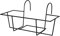 Artstone Blumenkastenhalter Amy eckig L37/38cm schwarz