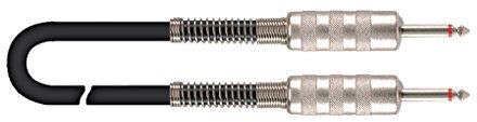 QUIK LOK - STACK/100 JACK MONO/JACK MONO, Cavo di Potenza per Collegamento Testata, Lunghezza 1mt, Colore Nero