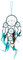Traumfänger Dreamcatcher Traum Fänger Kinder Schlafzimmer Deko Blau Ca. 40cm x 9cm Türkis Schwarz Spiegel 5 Ringe M26