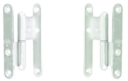 JARDINIER MASSARD Scharnier, runde Enden mit Winkelring, Torbel-140 x 70 x 80 mm, 90/100 °, rechts, J533000