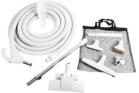 Cen-Tec Systems Kit basse tension pour aspirateur central, gris clair, tuyau de 9,5 m