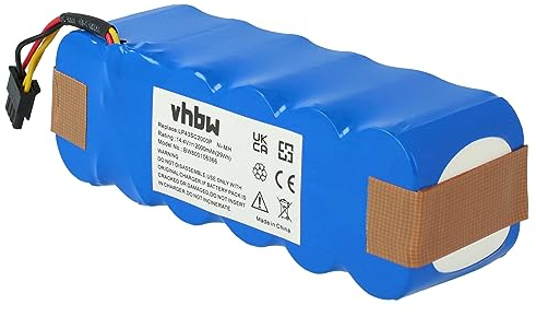 vhbw 1x Akku kompatibel mit Sichler PCR-2000, NC-5725-919, PCR-3550UV Home Cleaner Heimroboter (2000 mAh, 14,4 V, NiMH) - Ersatz für AT5186005100, LP43SC2000P