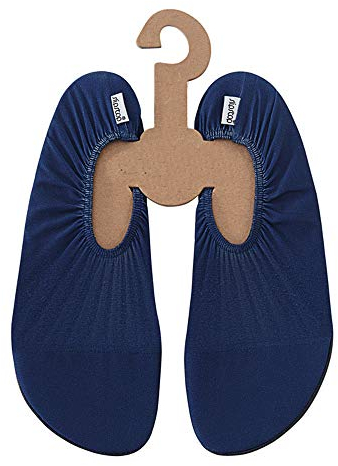 Slipstop Unisex Strandschuhe Aquaschuhe Schwimmschuhe Hausschuhe in Blau für Strand Pool Surf Yoga Übung Fitness, rutschfest in Größe 37-38