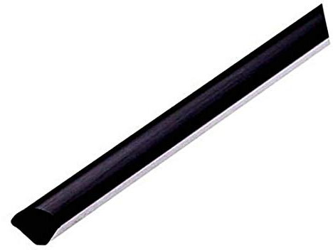 TMW Profiles 13mm uPVC Quadrant Trim - Black - Gap-Filling Edge for Windows & Doors – Neat Finish, 1m Long (Black)