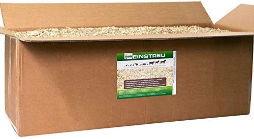 Jumbogras® Großtier- Pferdeeinstreu aus Miscanthus|Elefantengras|Chinagras-Häcksel, Streu statt Stroh, Holz, Säge-späne, Mehl, Pellets, für Box|Stall|Paddock Mist-frei (2 x 24 kg Vorratspack)