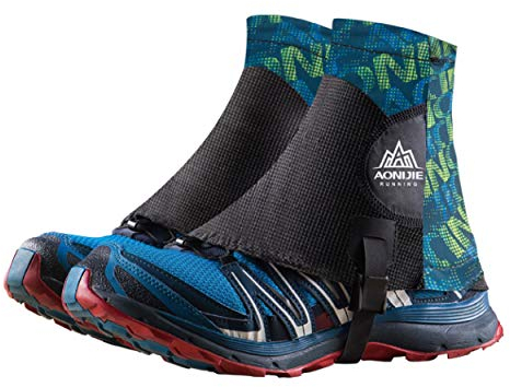 TRIWONDER Reflektierende Gamaschen, Trail Low Gaiters, Running Gamaschen mit UV-Schutz für Damen und Herren (Grün)