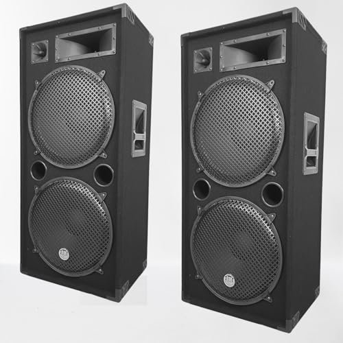 Paire d'enceintes passives Sono PA 2x15/38cm 2x2000W 3 Voies bassreflex LSC215