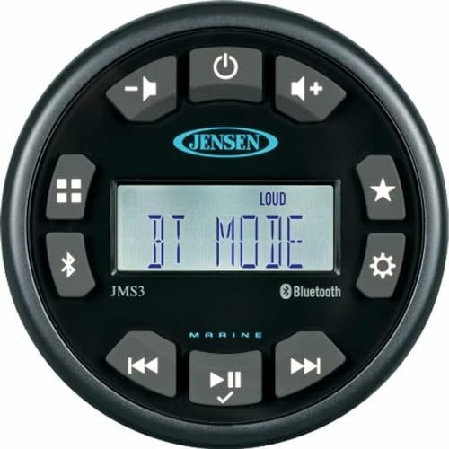 Jensen JMS3RTL Bluetooth Am/FM/WB/USB Waterproof Stereo - Negro