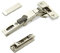 2 x Salice Universalscharniere 110° Bohrbild T48 Push Open mit Negativfeder für abgerundete, überfälzte und profilierte Türen mit Linear-Montageplatte Höhe 3 mm Exzenterverstellung