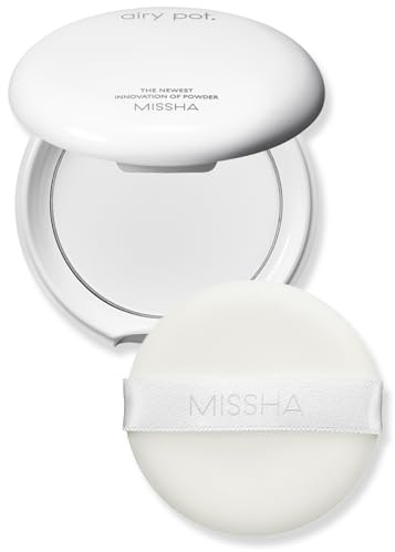 MISSHA Airy Pot Pressed Translucent Powder Pact 5g I Make Up Finishing Setting Powder For a Natural Matte Finish