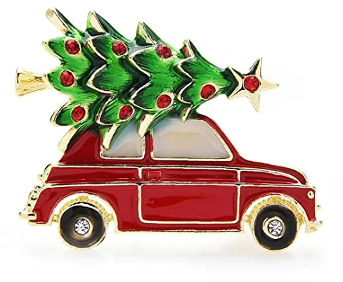 1 Stück Weihnachten Brosche Auto Weihnachtsbaum Brosche Weihnachten Urlaub Party Feier Schmuck Zubehör