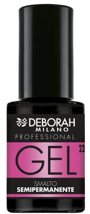 Deborah Milano - Smalto Semipermanente Gel N.22 Fucsia, Effetto Plumping a Lunga Durata, Dona Unghie Intense e Brillanti, 4.5 ml