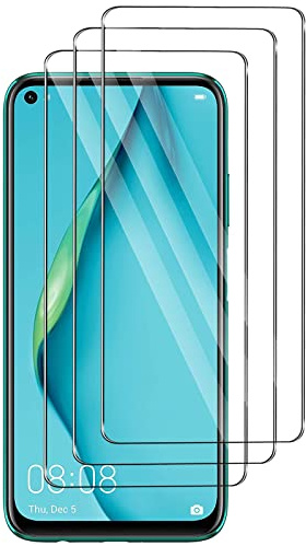 Für Huawei P40 Lite panzerglas Schutzfolie, [3 Stück] [Case Friendly] [HD Clear] [9H Härte] [Anti-Kratzen] [Blasenfreie] Gehärtetem Glas Displayschutzfolie für Huawei P40 Lite