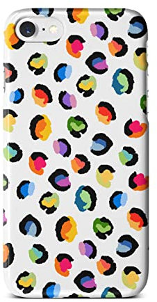 iCaseDesigner Animal Print Phone Case Compatible with iPhone 7+ / 8+ Plus. 2. Watercolour Leopard Print
