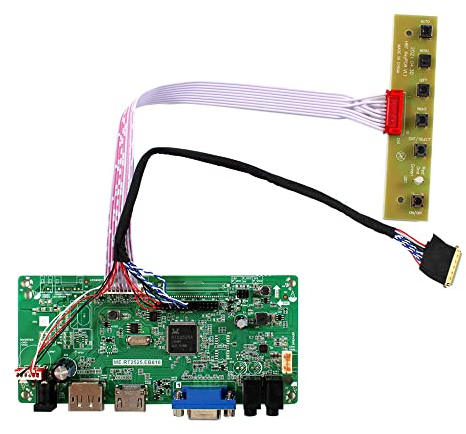 VSDISPLAY VGA DP LVDs Controller Board für 15,6 Zoll 1366x768 40pin B140XW01 LP156WH2 BT156GW02 LTN156AT09 WLED LCD Bildschirm