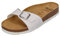 Scholl Femme Estelle Sandale, White, 36 EU