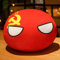 Poland Ball Dumpling Pillow Plüschtiere Cartoon Anime Countryball Polandball Gefülltes Kissen Plüschkissen, Frauen Kind Geburtstagsgeschenk (30 cm) Su