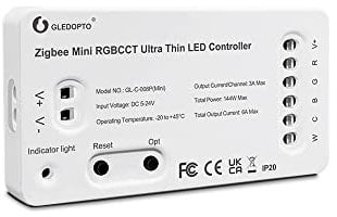GLEDOPTO ZIGBEE Mini LED Controller RGBCCT Controller Voice Control Compatible with Amazon Echo Plus Tuya Smartlife More ZIGBEE 3.0 Gateways