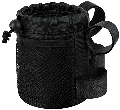 AUAUY Fahrrad Flaschenhalter, Getränkehalter Fahrrad mit Netztaschen, Getränkehalter Wasserflaschenhalter für Kinderwagen, Fahrrad Flaschenhalter für MTB, Folding, Rennräder, Rollstuhl