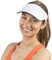 TrailHeads Visor Cap Damen - Sonnenschild Damen zum Laufen, Golf und Tennis – Recyceltes Tennis Cap Damen - Weiß