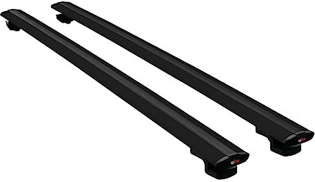 apline Kompatibel mit FIAT Ducato 3 2007-2025 Basic Model Relingträger Dachträger Auto Gepäckträger Schwarz Aluminium 2 Stangen