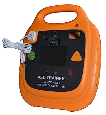 AED Trainer Kit, Automatisches Erste-Hilfe-Trainingsgerät Sprachansage Externer Manikin-Simulator für CPR Lehre Training Üben mit 10 Szenarien