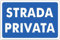 M-ITALY CARTELLO SEGNALETICO - STRADA PRIVATA - Adesivo Extra Resistente, Pannello in Forex, Pannello In Alluminio (30x42 cm, Alluminio)