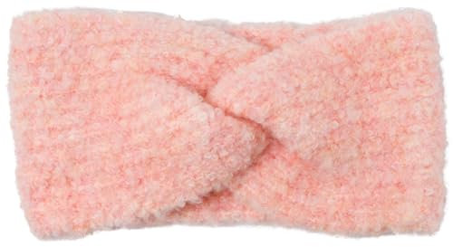 styleBREAKER Damen Strick Stirnband mit Rippstrickmuster und Twist Knoten, warmes Winter Haarband Boucle Optik, Headband 04026063, Farbe:Rose