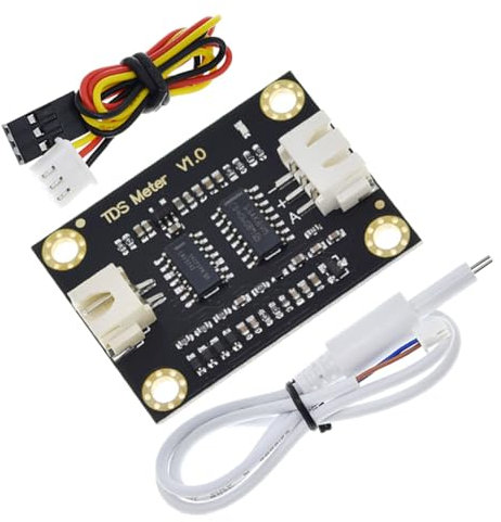 Hailege TDS Wassersensor Wasserleitfähigkeitssensor Flüssigkeitsdetektionssensor Wasserqualitätsüberwachungssensor TDS Monitor Kit Analogausgang