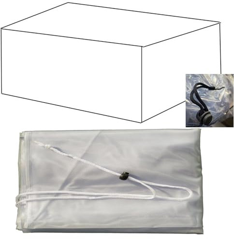 Housse Pour Salon De Jardin Imperméable Housse De Protection En Pvc Transparent Housses De Chaise Et De Canapé De Table D'extérieur Résistant à La Pluie(Size:63x63x85cm/24.8x24.8x33.5in,Color:Effacer)