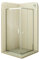 Mampara de Ducha Diana 80x140x190cm, REVERSIBLE, Puertas Correderas, Ajuste 77.5-79.5x137.5-139.5cm, Perfiles Cromados, Cristal Templado Transparente 6mm
