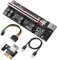 MZHOU PCI-E 1X bis 16X Riser Card mit 0,6 Meter USB 3.0 Verlängerungskabel und 6-Pin SATA Stromkabel - GPU Extender Riser Card - für Bitcoin Litecoin Ethereum Mining (VER009S-PLUS, 1 Pack)